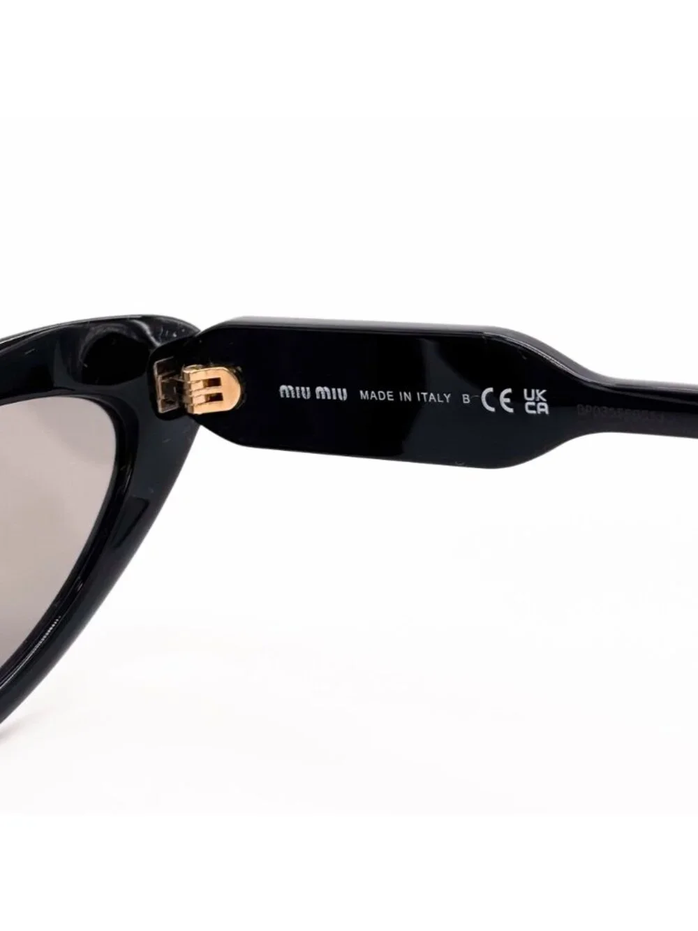 New Miu Miu MUB11SU 16K80Q Black Cat Eye Sunglasses MU B11SU